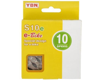 YABAN Chain - 10 Speed E-BIKE - 1/2 X 11/128 X 136L - Silver/Silver