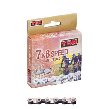 YBN 8 Speed Brown Chain - 116L