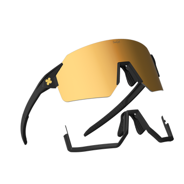 Sungod Airas Matte Black frame with 8KO Gold lens