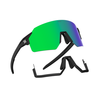 Sungod Airas Matte Black frame with 8KO Green lens