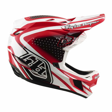 26 TLD D4 Poly Mips Helmet - The Line Fire/White -