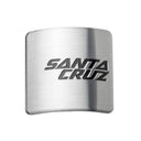Santa Cruz Alloy Head Tube Badge - Silver/Black