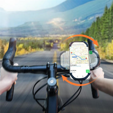 A2C Silicone Phone Holder Mount With Tool Free Handlebar Mount