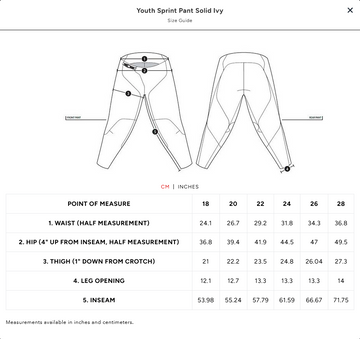 TLD Sprint Youth Pant - Ivy -