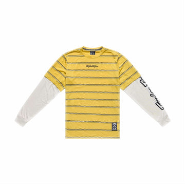 26 TLD Skyline Fakie Ride LS Jersey - Striped Butter -
