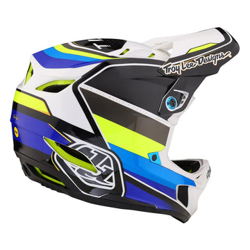 TLD D4 Composite Mips Helmet - Reverb White/Blue-