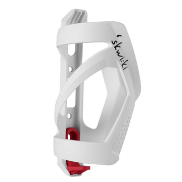 Skwiki Bottle Cage Side Loading - White/Red