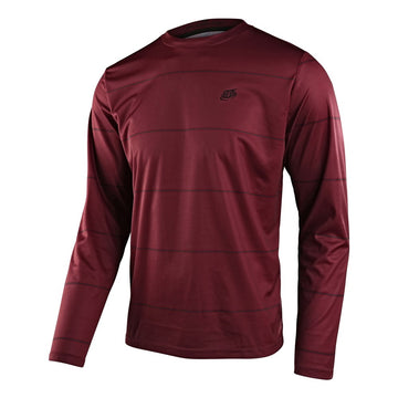TLD Flowline LS Jersey - Revert Wine -