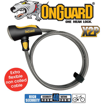 OnGuard Akita Cable Keyed Lock - 185cm x 12mm