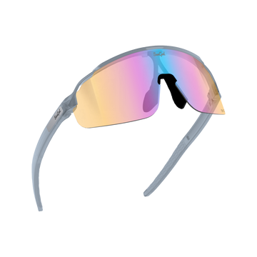 Sungod FORTY2s Frosted Glacier Blue frame with 8KO Iris HV Blue lens