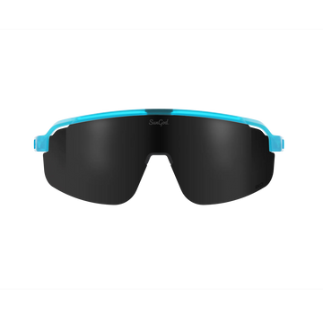 Sungod FORTY2s Frosted Aurora Blue frame with 8KO Smoke lens