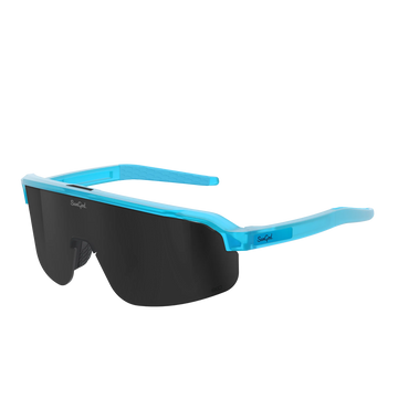 Sungod FORTY2s Frosted Aurora Blue frame with 8KO Smoke lens