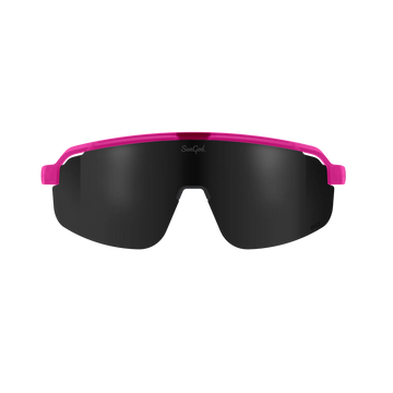 Sungod FORTY2s Frosted Aurora Pink frame with 8KO Smoke lens