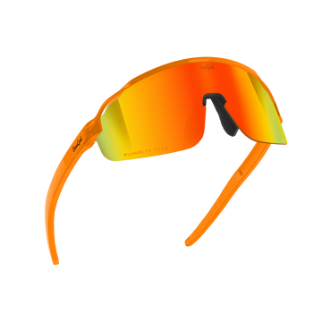 Sungod x McLaren F1 Team Papaya FORTY2s - 8KO Fire lenses, Frosted Papaya frames