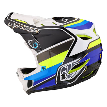 TLD D4 Composite Mips Helmet - Reverb White/Blue-