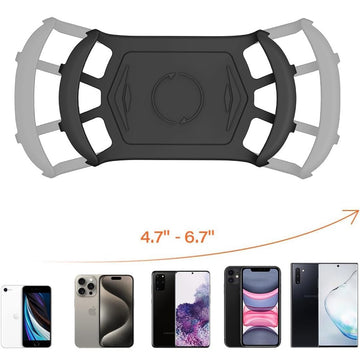 A2C Silicone Phone Holder Mount With Tool Free Handlebar Mount