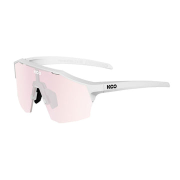 Koo Alibi - White Matt/Fuchsia Photochromic Mirror - Large