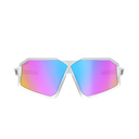 Sungod GTs Frosted Clear frame with 8KO Iris HV Blue lens