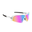 Sungod GTs Frosted Clear frame with 8KO Iris HV Blue lens
