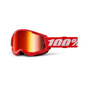 100% Strata 2 Goggle - Red - Mirror Red