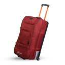 Albek Long Haul Checked Travel Bag - Burgundy