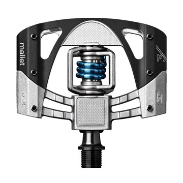 Crankbrother Mallet 3 Clip Pedal - Raw/Black Light Blue Spring