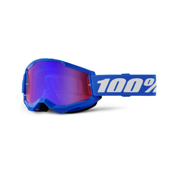 100% Strata 2 Goggle - Blue - Mirror Red/Blue