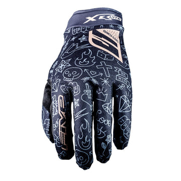 Five 25 XR Lite Kids Glove - Tattoo/Black -
