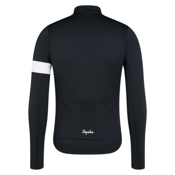 Rapha Men's Core Thermal Long Sleeve Jersey Black/White -