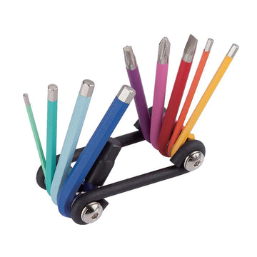 Synopowell Folding Tool 10 function Hex2/2.5/3/4/5/6/8mm/PH2/Flat5/T2