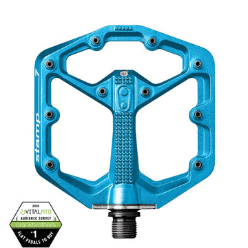Crankbrother Stamp 7 Flat Pedal - Small - Electric Blue