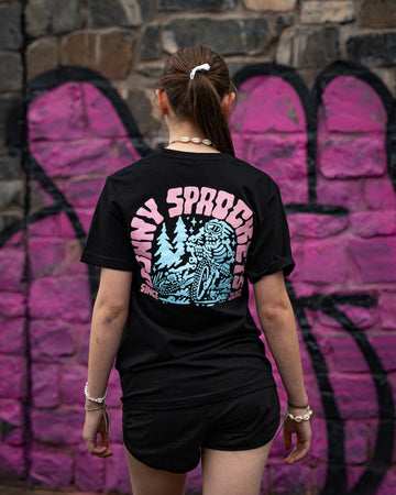 Jonny Sprockets Mountain Design Tee - Bubblegum -
