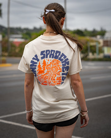 Jonny Sprockets Mountain Design Tee - Bone -