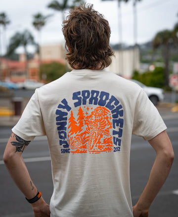 Jonny Sprockets Mountain Design Tee - Bone -