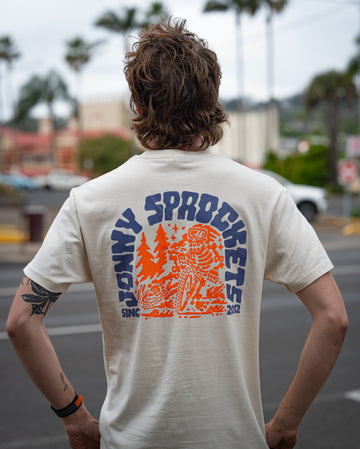 Jonny Sprockets Mountain Design Tee - Bone -