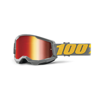 100% Strata 2 Goggle - Izipizi - Mirror Red