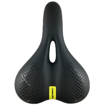 DDK Comfort Hybrid Saddle with Memory Foam - Steel Rail - 260x187mm