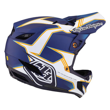 TLD D4 Composite Mips Helmet - Matrix Blue -