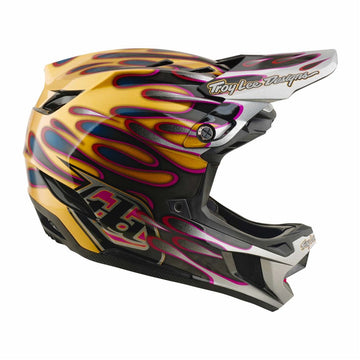 26 TLD D4 Carbon Mips Helmet - Overspray Gold/Black -