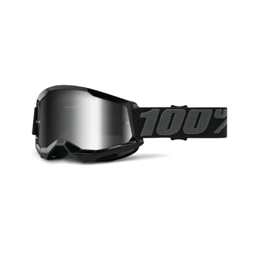 100% Strata 2 Goggle - Black - Mirror Silver