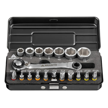 Granite Duet - Hex Bits & Socket Ratchel Tool Box