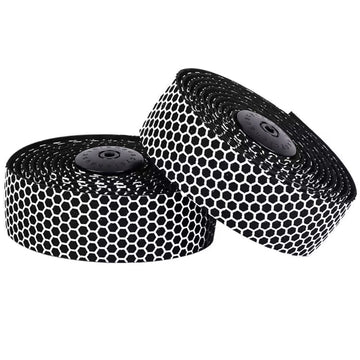 Cyclehaus Elite PU Bar Tape With Silicon Honeycomb Weave Top - Black/White