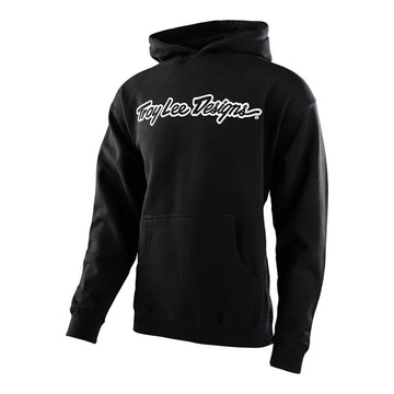 25 TLD Signature Youth Hoodie - Black / White -