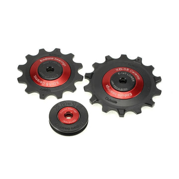 Enduro BKCJ-0500 12/14T XD15 Ceramic Bearing Pulleys - Sram Eagle 12 Speed - Red