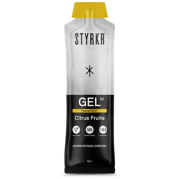 Styrkr Gel50 Mild Citrus Dual-Carb Energy Gel