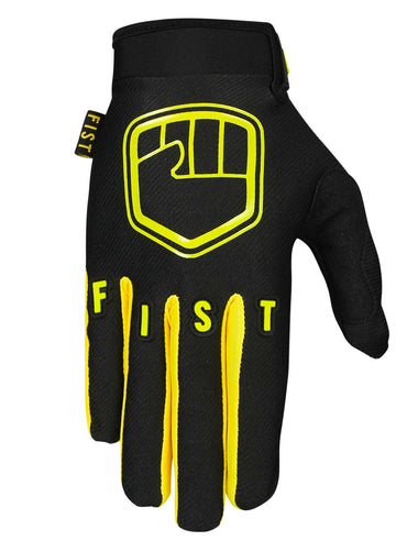 Fist Strapped Glove - Fluro Yellow -
