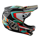 25 TLD D4 Carbon Mips Helmet - Flames Black/Gold -
