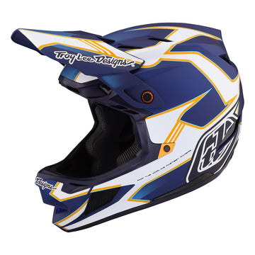 TLD D4 Composite Mips Helmet - Matrix Blue -