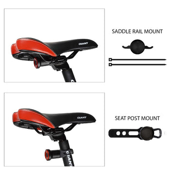 LUNAR Rear Light - HYDRA 30 - 30 Lumens - Saddle Rail Mount USB-C