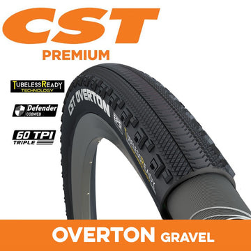 CST Overton - 700 x 45 - Folding EPS 60 TPI - Dual Compound - Tubeless Ready